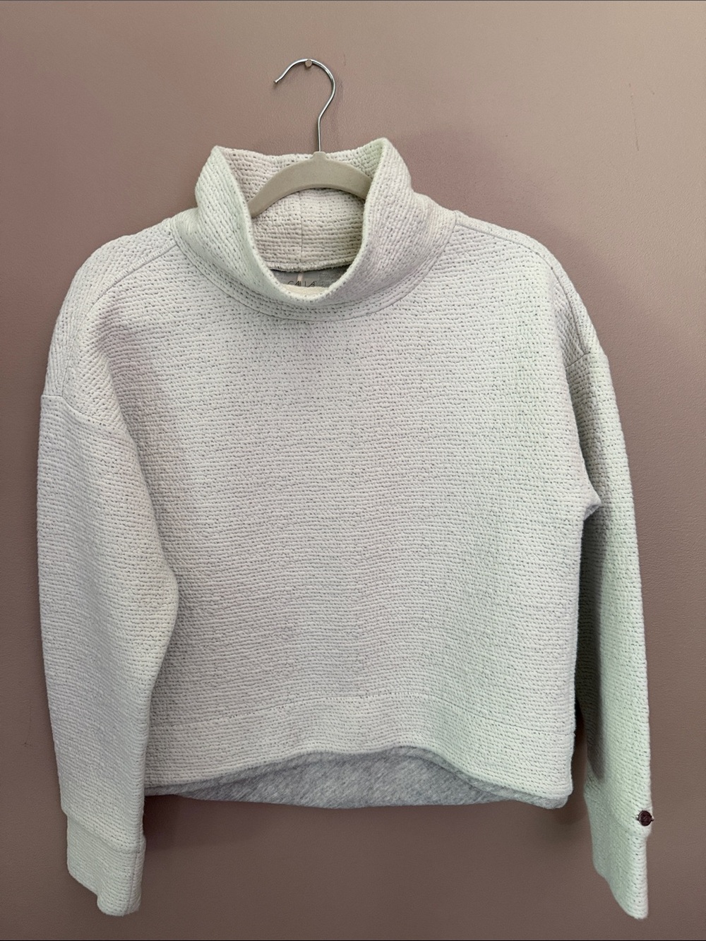 CALIA by Carrie Underwood Light Cream Turtleneck Pullover